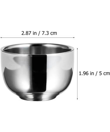 Frcolor Stainless Steel Shaving Bowl for Razor Brush & Foam | Durable Impact Bowl Mug for Men | Perfect Shaving Tool & Accessory - Buy Online on GoSupps.com