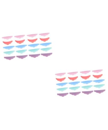 Balacoo 20 Pairs Grafting eyelash spacer lash washer lash lifting shield pads eyelash shield pads lash lift rods silicone lash lift pads makeup beauty tools cosmetic Refill
