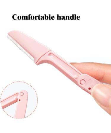 Eyebrow Razor for Women | Foldable Facial Shaver & Trimming Scissors | 3-Piece Dermaplaning Tool Set - Buy Online on GoSupps.com