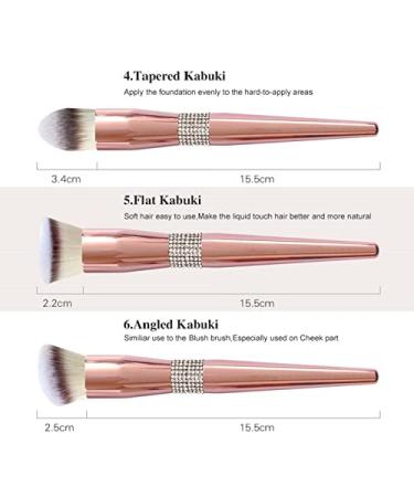Buy Bling Diamond Encrusted Makeup Brushes Set | Professional Cosmetic Tools for Flawless Application - Buy Online on GoSupps.com