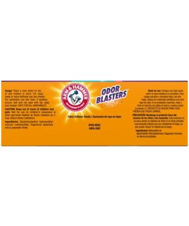 Arm & Hammer Odor Blasters Fresh Burst Dryer Sheets - 120 Count | Odor-Eliminating Laundry Solution for Freshness | International Shipping Available - Buy Online on GoSupps.com
