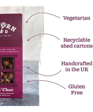 Popcorn Shed Pop N Choc Gourmet Chocolate Caramel Flavoured Popcorn with Milk Chocolate Gift - 80g (Pack of 1) - Buy Online on GoSupps.com
