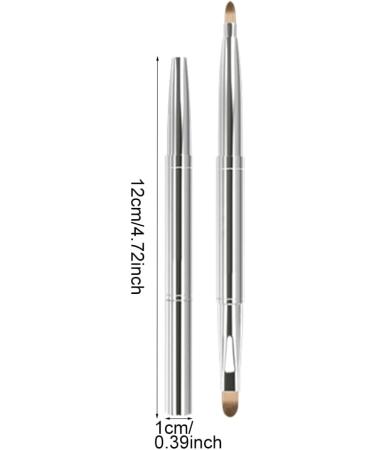 SculptZen Retractable Lip Makeup Brush Double Ended Lipstick Applicator Brush Portable Lip Brush Concealer Brush Eye Shadow Brush Lip Contours Makeup Tool with Lid for Women Girls Travel and Daily Use - Buy Online on GoSupps.com