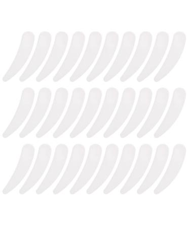 Beaupretty 100pcs Mask Scoop Cream Scoop Makeup Tools Cream Spoon Cosmetic Masks Mixing Spoon Cosmetic Cream Scoops Makeup Spoon Facial Masks Brush Beauty Pp White Spatula Make up 5.5x1.5cm White