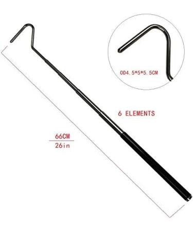 POFET 2Pcs 66cm / 26inch Stainless Steel Extensible Snake Hook Retractable Reptile Hook for Catching Handling Small Snake - Buy Online on GoSupps.com