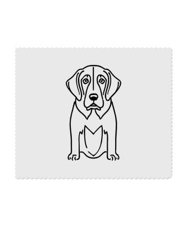 2 x "Basset Hound" microfiber glasses cleaning cloths (LC00024477)