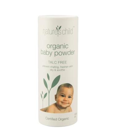 Natures Child Baby Powder Organic ACO Certified Natural - Australian Made - Cruelty Free & Vegan - Gluten Free - No Synthetic Fragrance or Preservatives White 100g