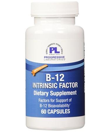 Progressive Labs B-12 Intrinsic Factor Supplement 60 Count by Progressive Labs