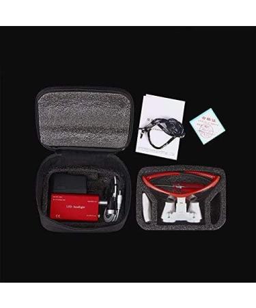 BoNew 2.5X-R Loupes Magnifier with Clip-On 3W Head Lamp Light | Ideal for Medical & Dental Professionals - International Shipping Available - Buy Online on GoSupps.com