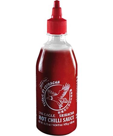 Uni-Eagle Uni-Eagle Spicy Sriracha Chili Sauce - Hot Chili & Garlic Sauce without Flavor Enhancer - 2 x 475g