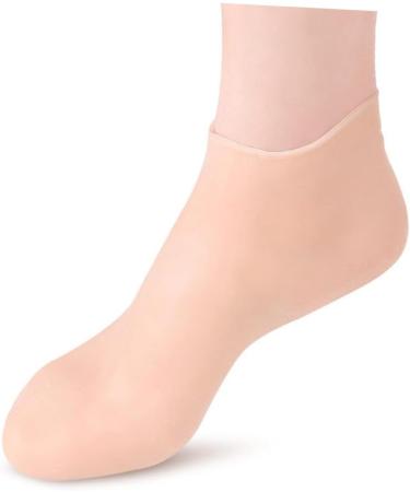 Healeved 3 Pairs Gel Socks Footies Socks for Women Lined Socks Lotion Socks Anti Cracking Foot Socks High Heel Protectors Socks for Heels Spa Socks Cracked Women's Invisible Sebs Stocking 16.5x8.5cm - Buy Online on GoSupps.com