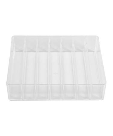 Wlauqueta Eyeshadow Palette Organizer - 7 Sections Divided Makeup Acrylic Palette Holder for Makeup Vanity Cosmetics