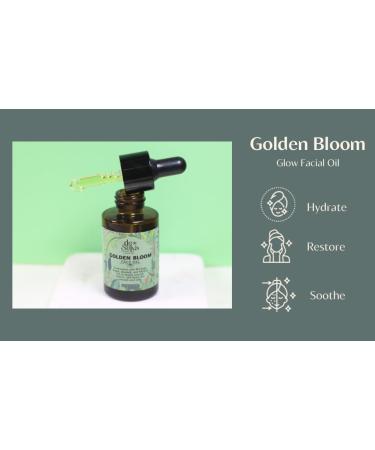 DeSelva Golden Bloom Facial Oil Hydrating Glow Oil with Moringa Argan Pomegranate Baobab & Marula Organic Vegan Cruelty-Free Lightweight Fast-Absorbing Moisturizer for Oily & Dry Skin 1 oz - Buy Online on GoSupps.com
