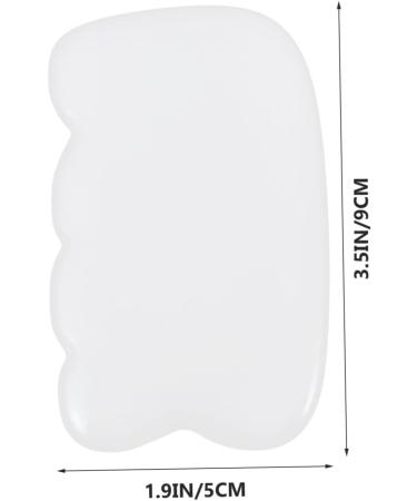 4 Pieces Healeeved Jade Gua Sha Massage Tools for Full Body & Facial Scraping - White 9x5cm - Buy Online on GoSupps.com