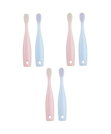 TOVINANNA 6 STK toothbrush infant toothbrush tongue toothbrush with soft bristle bathroom toothbrush baby toothbrush clean toothbrush detergent pp care child
