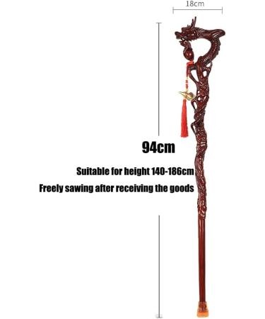 Red Sandalwood Crutches Hand-Carved Walking Aids for The Elderly Light and Strong Solid Wood Non-Slip Walking Sticks Ordinary Packaging - Buy Online on GoSupps.com