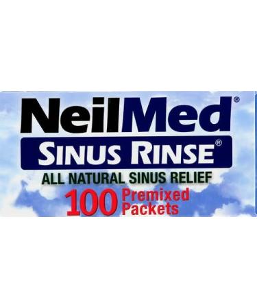 NeilMed Sinus Rinse All Natural Relief Premixed Refill Packets 100 Count (Pack of 2) - Buy Online on GoSupps.com