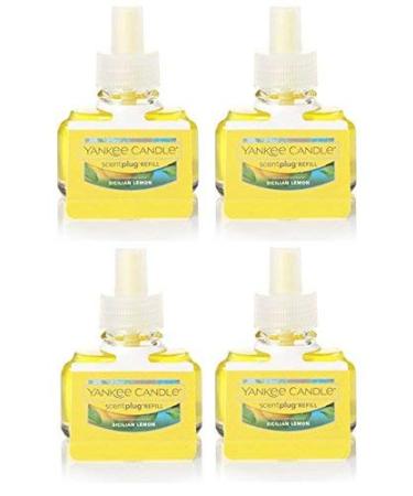 Yankee Candle Sicilian Lemon Scent Refill (Pack of 4)