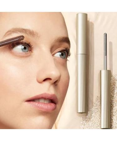 Metal Brush Long-Lasting Mascara Washable Extra Slim Bristleless Metal Mascara Brush Extreme Length Lash Eyelashes Long-Lasting Curling Waterproof And Sweatproof Mascara (Color : Brown) - Buy Online on GoSupps.com