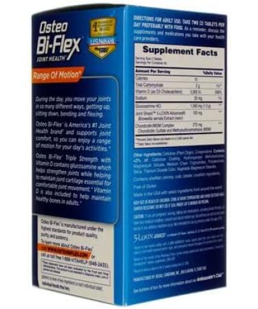 Osteo Bi-Flex Joint Health Triple Strength + Vitamin D - 80 Coated Tablets for Optimal Mobility - Buy Online on GoSupps.com
