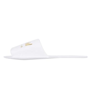 Verdant Touch Print Slippers 5 Pair Letters Print Disposable Slippers for Hotel Wedding Party Shooting PropsBridesmaid