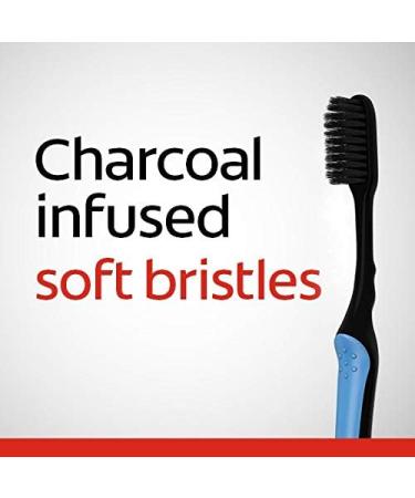 Colgate Slim Soft Charcoal Compact Head Toothbrush Soft 4 Count (CN08101A) - Buy Online on GoSupps.com