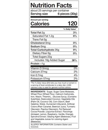 Gustaf's English Licorice Allsorts Gourmet Candy - Assorted Flavors - 2lb Bag - Buy Online on GoSupps.com