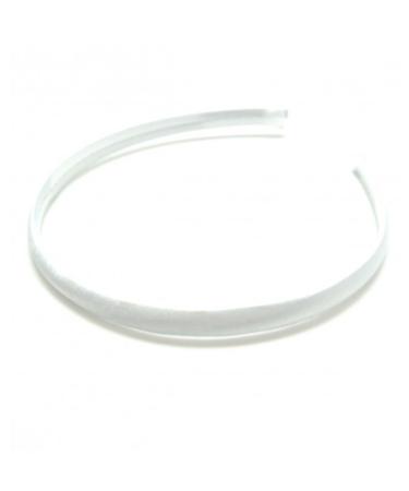 White Satin Covered Alice Hair Band Headband Bridesmaid Flower Girl 1cm (0.4) Wide by Pritties Accessories