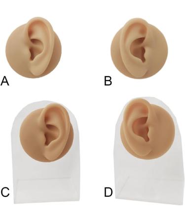 WEHOMY Silicone Left Ear Model for Teaching Instruction - Realistic 3D Display Tool Skin Color - Buy Online on GoSupps.com