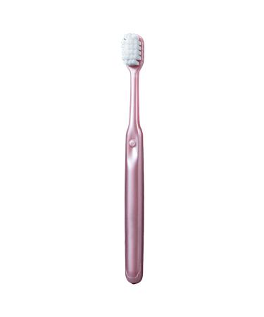 Tooth Brush Wide Head Fine Bristle Toothbrush Oral Care Portable Pink