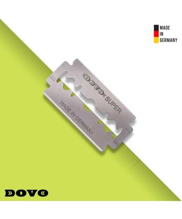 DOVO Super Platinum Razor Blades - Bulk Pack of 100 (10 x 10 Packs) | Premium Quality for a Close Shave - International Shipping Available - Buy Online on GoSupps.com
