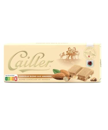 Cailler Blonde Chocolate Tablet with Almonds (100g)