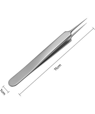 Stainless Steel Pointed Tweezers - Ingrown Hair, Blackhead & Splinter Remover - Buy Online on GoSupps.com