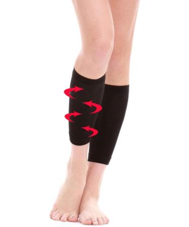 Tcare Medical Calf Compression Sleeves 30-40mmHg for Men & Women - Footless Support for Varicose Veins - 1 Pair - Buy Online on GoSupps.com