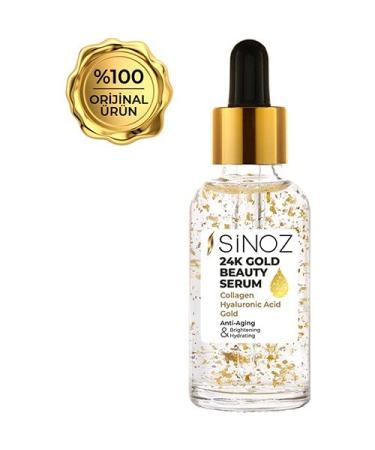 Sinoz 24k Gold Serum Eyes - Anti-Aging Eye Cream Collagen Boost Includes Kenparazzi Makeup Bag | International Shipping - Buy Online on GoSupps.com