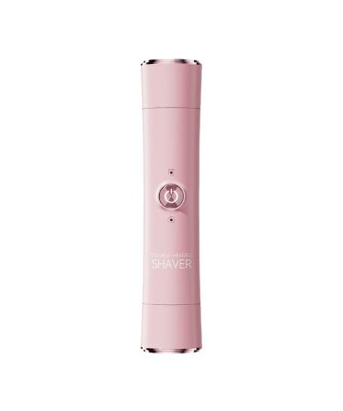 Electric Shaver for Women Bikini Trimmer with Double AttachmentsErgonomic Hair Removal and Care Device for Legs Body Face and Intimate Areas Pink