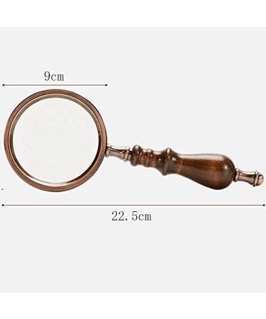 Wooden Magnifier 10 High-Retro Handheld Handheld Optical Child Student Old Man Reading Appraisal Maintenance Old Age Magnifier 3 Times HD Enlarged Mirror 5 Times Made in China - Buy Online on GoSupps.com