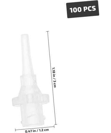 Didiseaon 100pcs Ear Cleaning Nozzle Washer Accessories | Disposable Ear Wax Removal Tips | PVC Ear Cleaning Kit Tool for Effective Irrigation - Buy Online on GoSupps.com