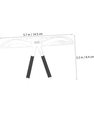 Housoutil 2pcs Embroidery Eyebrow Ruler Accessories Make up Girl 14.5x8.4cmx2pcs Silverx2pcs - Buy Online on GoSupps.com