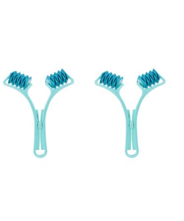 Inoomp 2 pieces Tool myofascial relief forearm discharge massage ball body point and blue for manual triggers hand stick arm plantar type elbow handheld sky blue 20x15x6cmx2pcs sky bluex2st