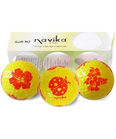 Navika Hawaiian Vacation Ladybug & Hibiscus Golf Balls Combo (2 Pack) - Buy Online on GoSupps.com