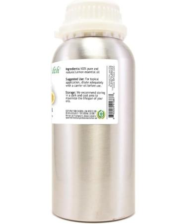 Lemon Essential Oil - 16 fl oz - Aluminum Bottle - 100% Essential Oil -GreenHealth - Buy Online on GoSupps.com