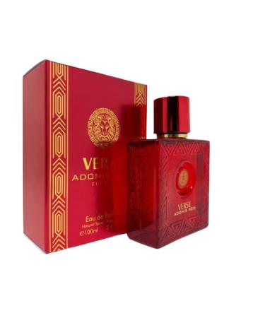 Verse Adonis Red Woody Spicy fragrance for Men 3.4Fl. Oz. Eau De Parfum Long Lasting - Buy Online on GoSupps.com