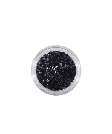 dijiusidy Nail Art Crushed Glass Stones Irregular Glitter Crystal Fragment DIY Rhinestone Fillers Mobile Phone Jewelry Making Black