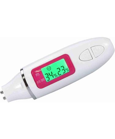Skin Moisture Tester Skin Analyzer Oil Monitor Face Skin Hydration Analyzer with LCD Digital Screen for Beauty Salon and House (White) - Buy Online on GoSupps.com