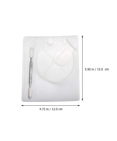 Minkissy Makeup Palettes & Handmade Rings | 2 Set Color Mixing Plates for Manicure & Makeup Base - International Shipping Available - Buy Online on GoSupps.com