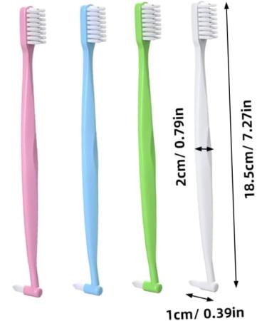Buy Minkissy 4-Piece Double-Sided Conical Toothbrush Set - Travel-Friendly Manual Cleaning Brushes for Home Use - Buy Online on GoSupps.com