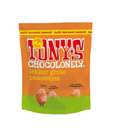 Tony's Chocolonely - Easter eggs milk caramel sea salt - 178g
