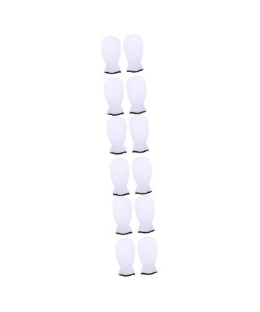 minkissy 6 Pairs Maintenance Care Gloves Paraffin Gloves Paraffin Wax Covers Moisturizing Spa Gloves Paraffin Heated Spa Mittens Paraffin Wax Gloves Hot Wax Work Hand White Supplies Flannel
