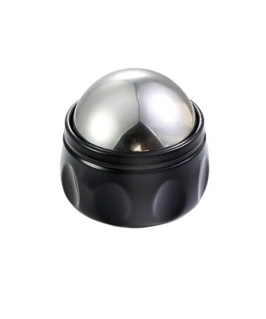 Beauty Face Ice Balls Stainless Steel Ice Wave Balls 54mm Meridian Massage Balls Relaxation Fitness Tui Na Yoga (Size : Black)